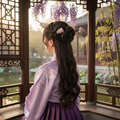 Černá ebenová tyčinka do vlasů Tradiční čínský styl Ručně vyřezávaná dřevěná spona do vlasů s třásní pro ženy Hanfu Svatba Festival