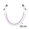 Metal Nipple Clamps with Chain Clips Flirting Teasing Sex Flirt Bondage Slave Bdsm Nipples Stimulation Fetish for Men Women Gay