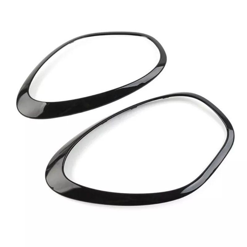 For MINI Cooper R60 Countryman S ALL4 11-16 Chrome Headlight Ring Bezel Trim Surround Cover Left Right 51139801573 51139801574