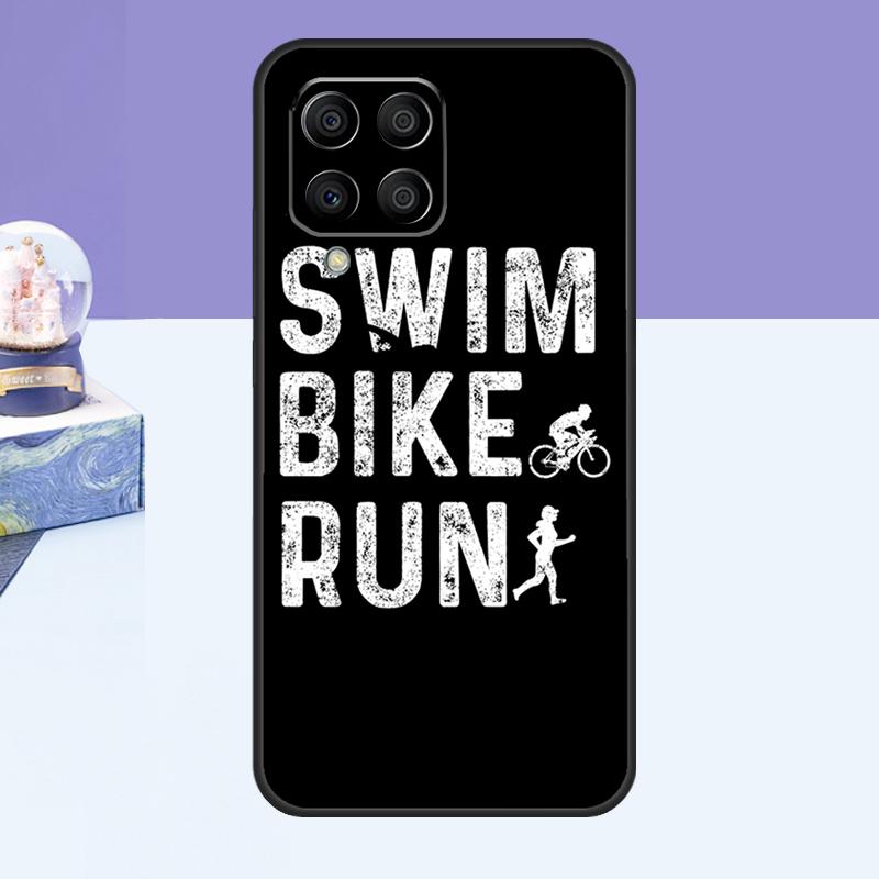Swim Bike Run Triathlon Case For Samsung Galaxy M15 M55 M35 M33 M21 M31 M16 M36 M56 M53 M13 M12 M32 M52 M14 M34 M54