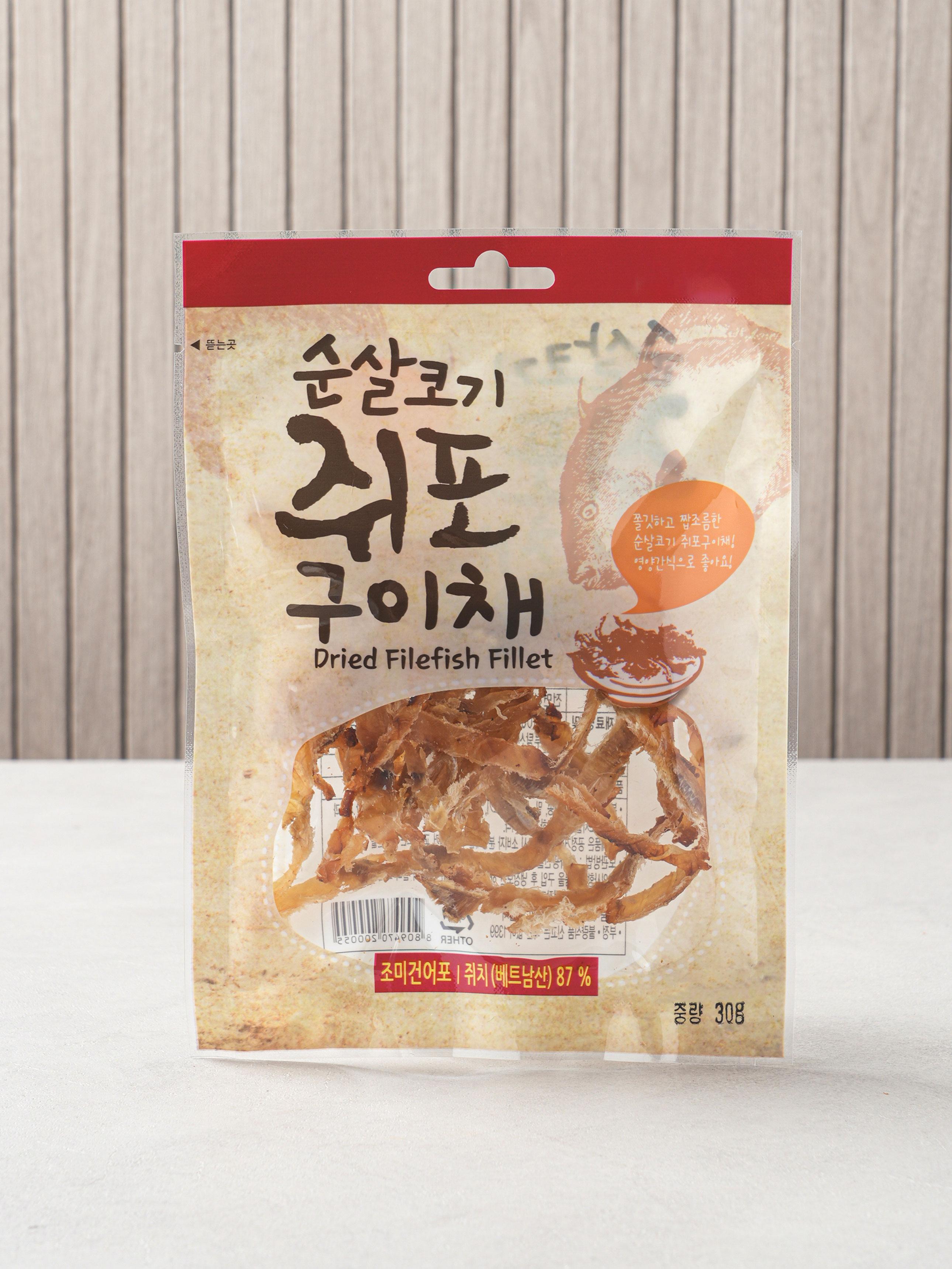 Boneless Grilled Filefish Jerky Shreds 30g 1ea