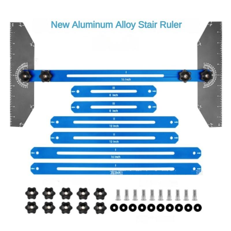 

Thickened Aluminum Alloy Staircase Ruler Portable Staircase Measuring Ruler Household Stair Decoration Building Tool синий