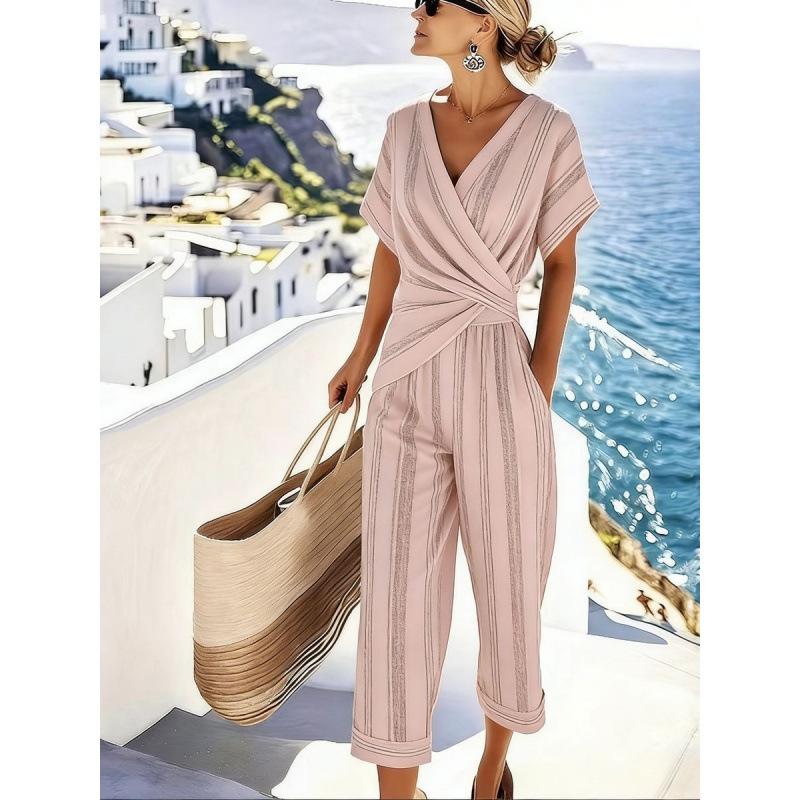 1116 Women's Clothing European and American Summer New Fashion Solid Color Irregular Short Sleeve Cover