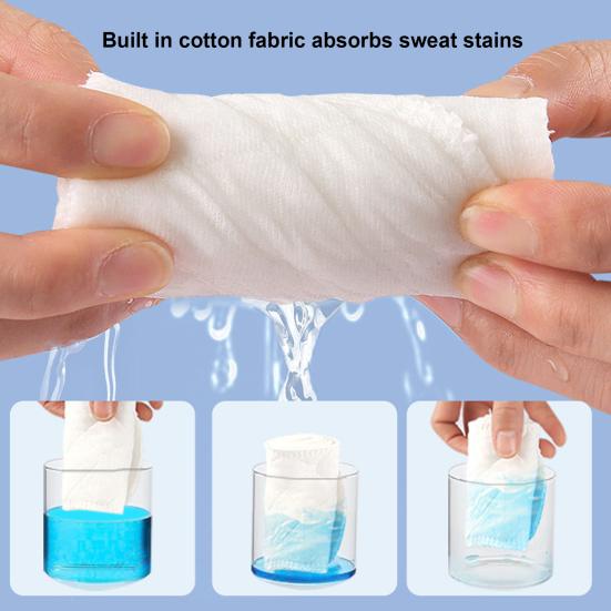 5 Pcs Cotton Bra Liners 3 Layer under Breast Sweat Absorber Pads Reusable Washable Bra Liners for Women