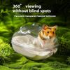 New Transparent Hamster Cage External Bathroom Toilet Sandbox Easy To Cleaning Big Space Removable Bath Small Pet Bath Supplies