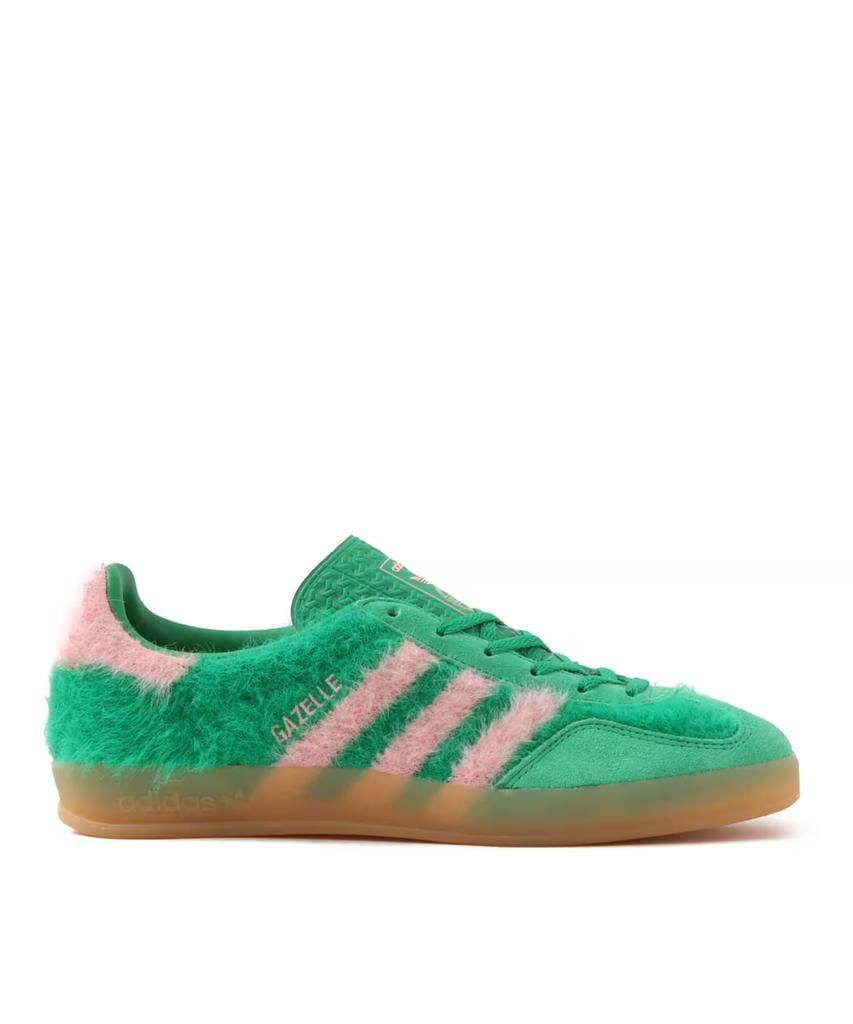 JP8342 Adidas Originals Gazelle Indoor Green Glow Pink Gum (Men's)