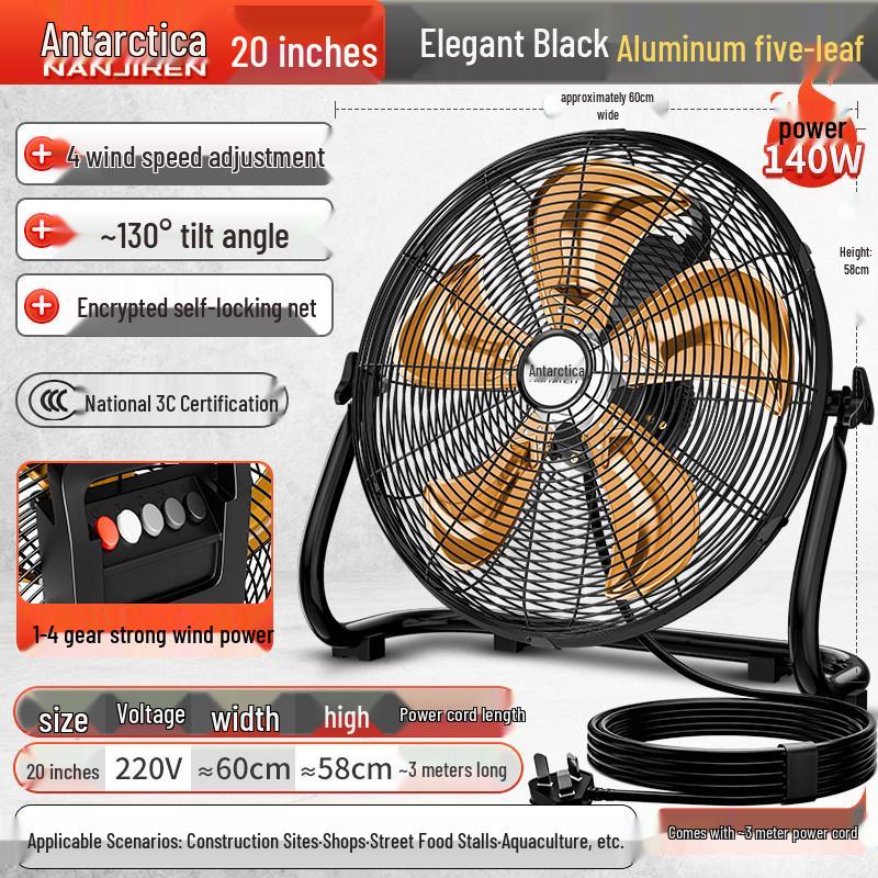 Nanji Ren Hochleistungs-Industrie-Standventilator für den Heim- und Gewerbegebrauch