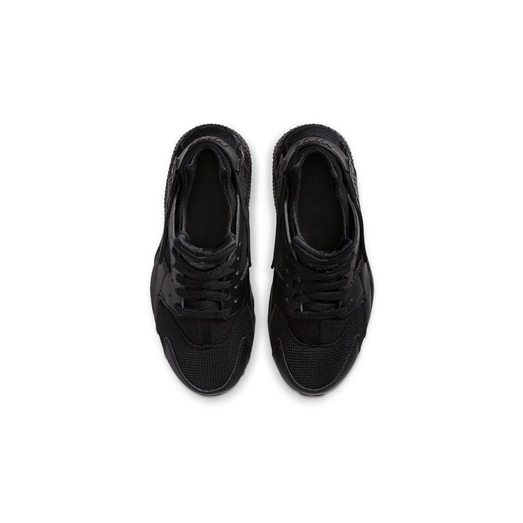 Nike Huarache Run Grade School 'Triple Black' (Unisex) Black / Black-Black Kids' Running Shoes 654275 016