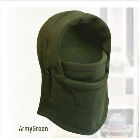 Outdoor Cycling Fleece Balaclava: Windproof, Ear-Protecting, Warm, Snow-Resistant Hat
