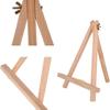 Adjustable Mini Wooden Easel Stand 2/4/6Pcs Portable Triangular Desktop Painting Canvas Holder for Art Creations