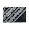 Givenchy Fashion Letter Print Zipper Leather Clutch Men clutch Black BB604GB0KT-001