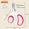 Anti-Bleeding Cat Nail Clipper for Newbies - Round Hole Design To Prevent Scratches