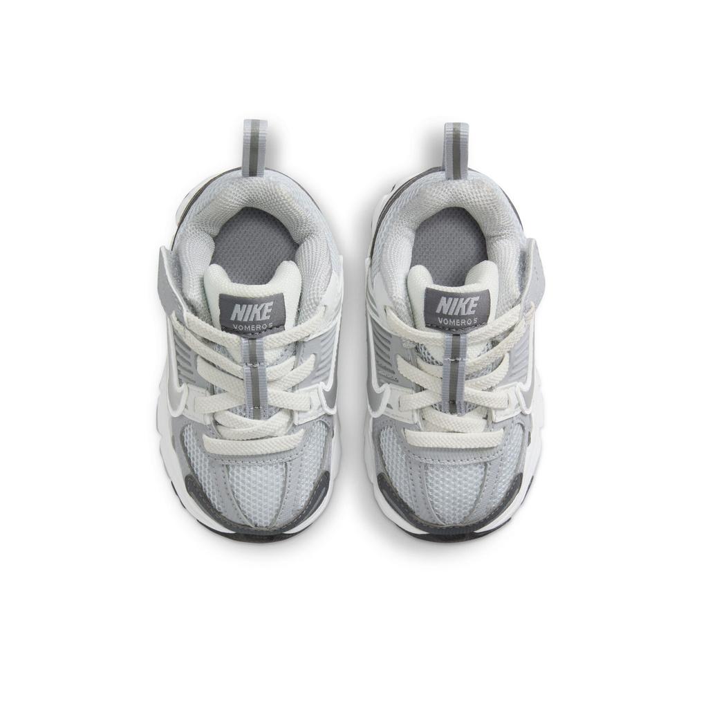 Nike Air Zoom Vomero 5 Comfortable Soft Non-Slip Durable Low-Top Walking Shoes Baby Shoes Metallic-Silver HF7000-008