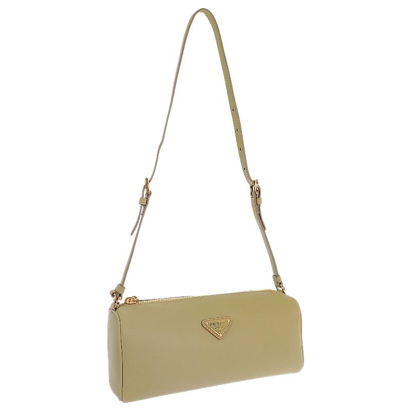 PRADA  1BC239 Shoulder Bag green/khaki leather Women
