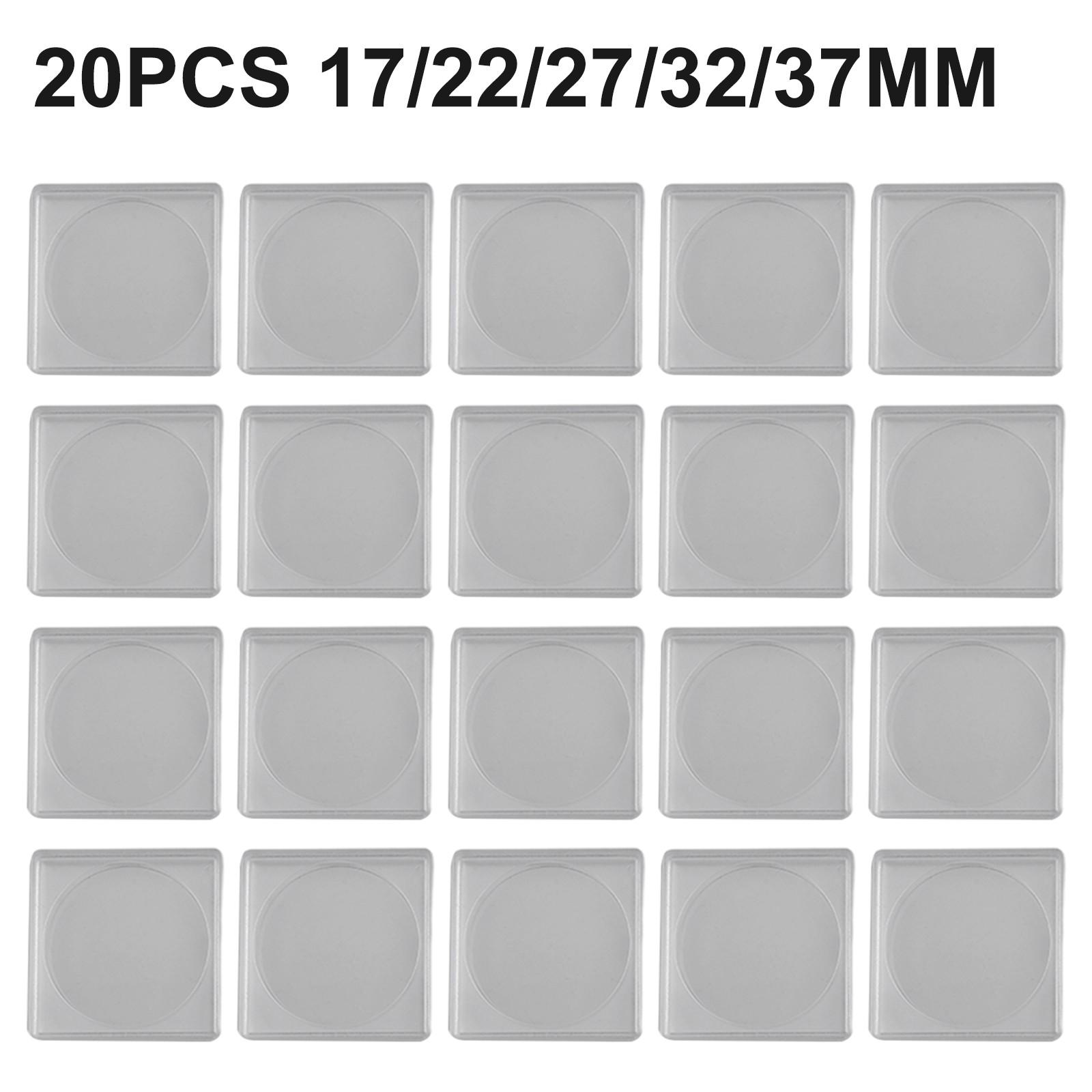 

20 шт. Коллекция Органайзер Ящик для хранения монет Капсула Контейнер Квадратный 17/22/27/32/37mm