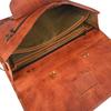 Handmade Vintage Leather Messenger Bag – Full Grain Leather Briefcase Satchel with Multiple Pockets, Adjustable Straps & Canvas Lining