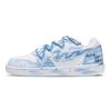 EBERNON Fresh Love Hand Drawn Graffiti Low Top Skateboard Shoes Unisex Sky Blue AQ1775-100(Team692-)