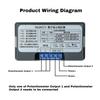 Potentiometer Frequenzzähler 4-stellige LED Digitalanzeige Einstellbarer Widerstand SPS Frequenzumrichter 1K/5K/10K Widerstandswert