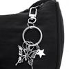 Butterfly Star Keychain Delicate Butterfly Bag Charm Fashionable Key Chain Alloy Material Gift for Stylish Individuals