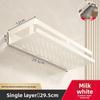 Bathroom Wall Mount Aluminum Storage Shelf With Removable Design For Toilet And Vanity Use