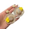 Bohemian Knitted Hat Stud Earrings: Niche Beach Style with a Fairy Fashion Touch