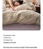 Luxurious Retro Tencel Cotton Linen Four-Piece Bedding Set - Lyocell & Pure Cotton Fitted Sheet for All Seasons