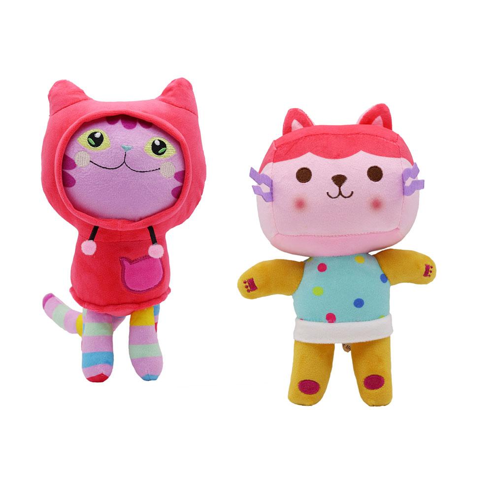 Hot Gabby Dollhouse Plush Toy Mercat Cartoon Stuffed Smiling Cat Hug Gaby Girl Dolls Kids Birthday Gifts