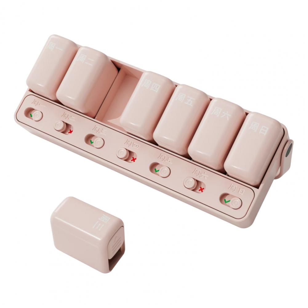 Aufbewahrungsbox Pillendose Kapazität Wöchentlicher Pillenorganisator für Reisen Staubdicht Feuchtigkeitsdicht Medikamentenbox mit Fächern für Tabletten