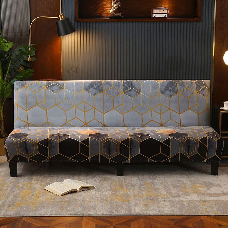 Безрукий чехол для дивана-кровати складной чехол для сиденья современные эластичные чехлы для дивана-кровати эластичная защита для дивана домашний отель 190-225cm 2490₽