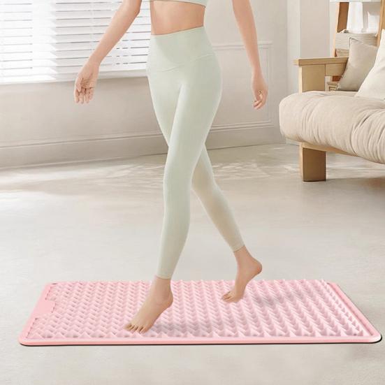 Foldable Foot Massage Mat Non-Slip Wear Resistant Anti-Fatigue Double-Sided Silicone Cushion Portable