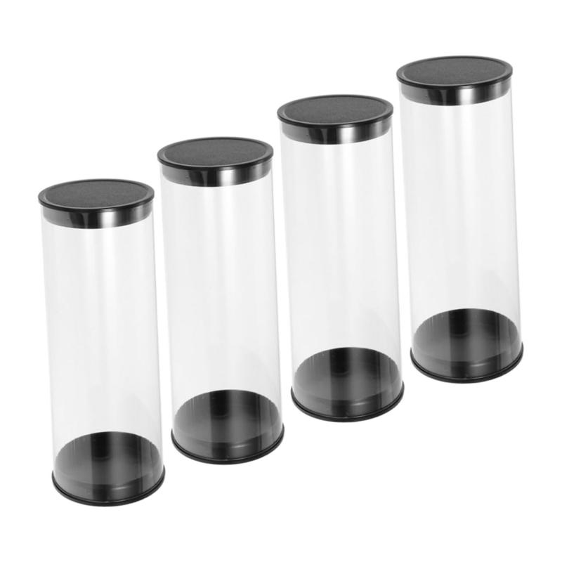 4Pcs Golfs Ball Containers Small Display Tubes Golf Barrels Clear Tube Carrying Case Golf Organizers Plastic Tubes 1