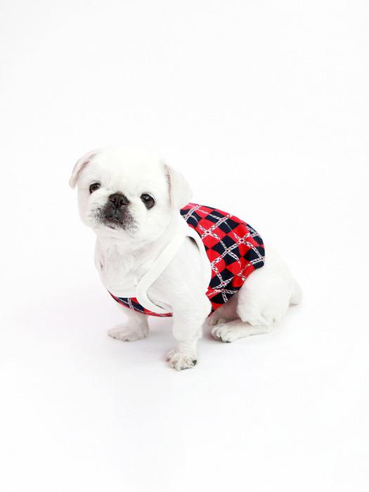 KINIKINI KINI ARGYLE PATTERN CROP TOP-NAVY (Crop Top)