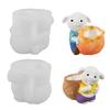 Food Safe Silicone Pig Carrying Sacks Mould Handmade Candle Crafting Tool Irregular Shape