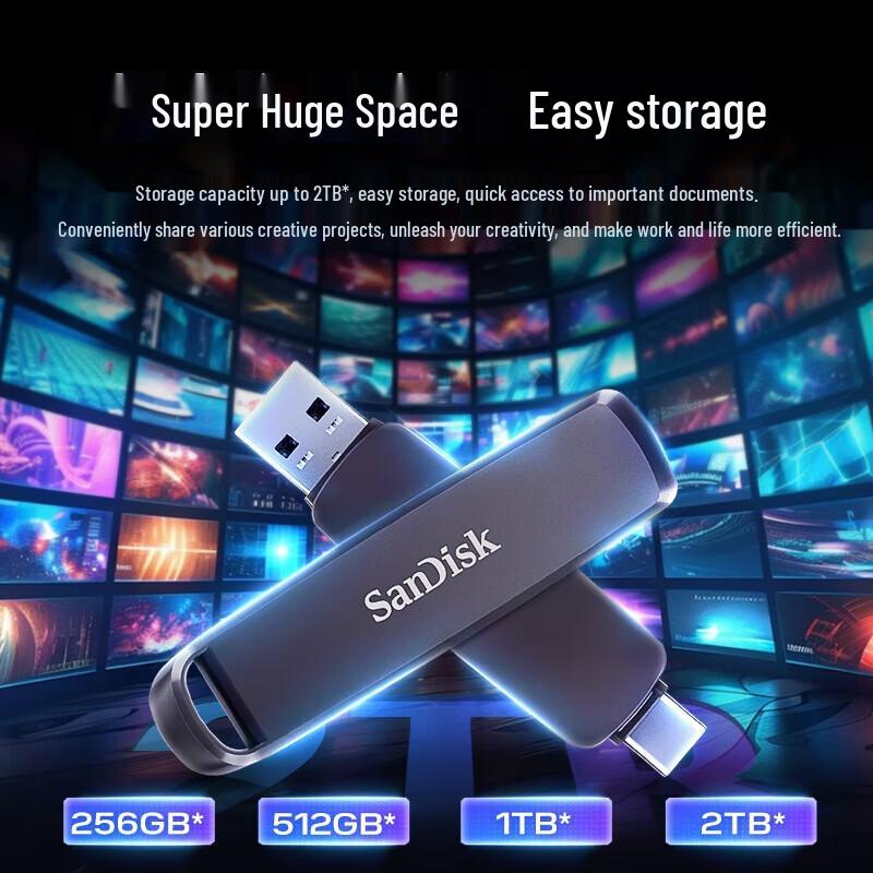 SanDisk DDE1 USB 3.2 Type-C Dual Interface SSD Flash Drive
