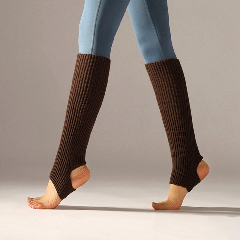 Long Section Ballet Leg Warmers Foot Covers Ballet Knitted Socks Latin Socks  Gym Fitness