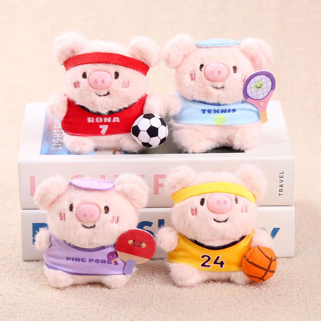 Little Pink Pig Plush Toy Doll Pendant Keychain Birthday Gift Girls Bag Pendant Cute Doll