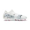 PUMA Future 7 Match Soccer 2024 Pink Size cm Cleats, HG/AG, 107718, Spring/Summer Colors White, Black/Poison (01), 27.0