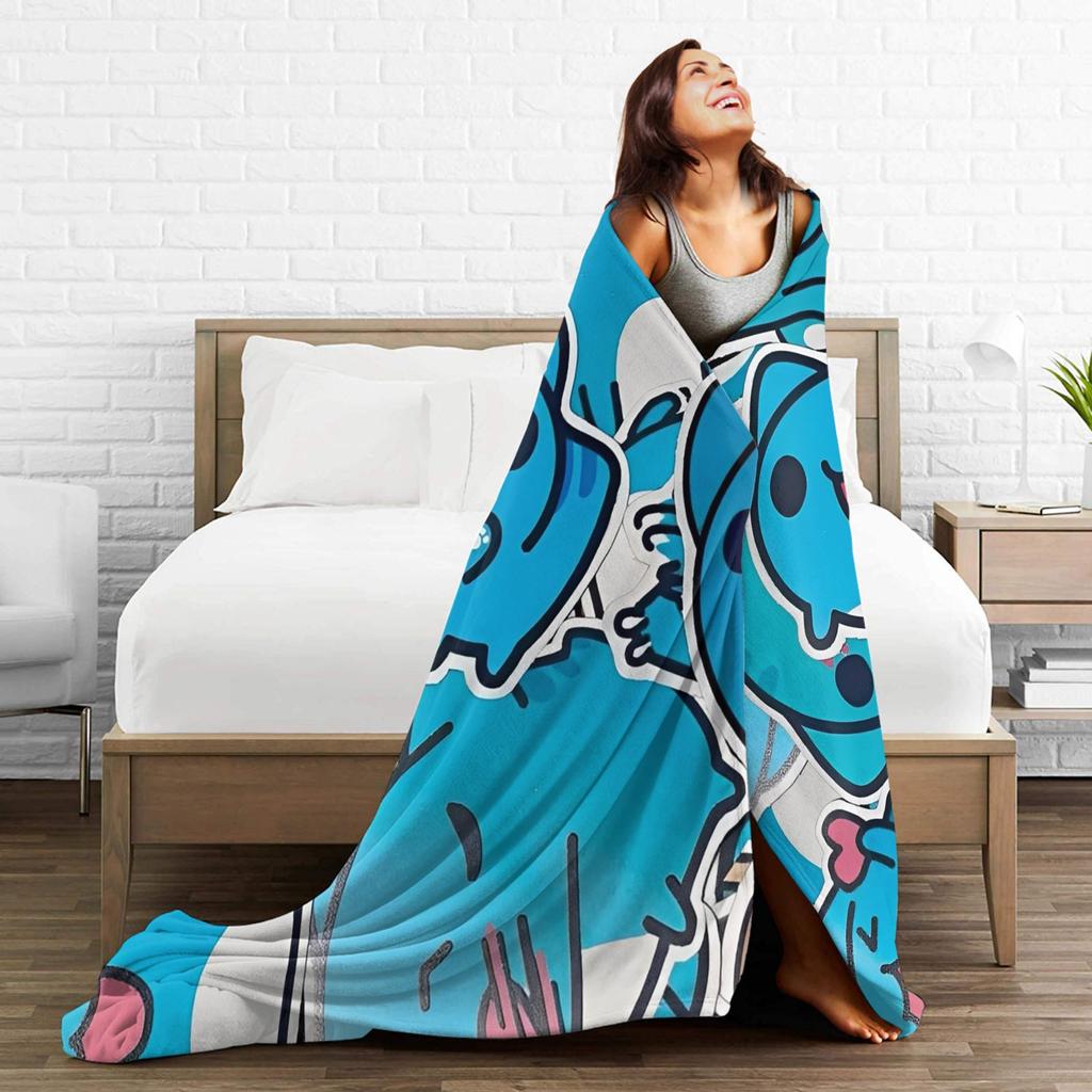 Bugcat Capoos Cartoon Blanket Quality Super Warm  Throw Blanket Winter Camping Couch Chair Comfortable Bedspread