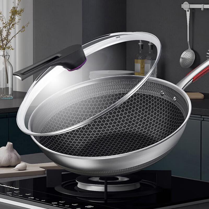 KÖBACH 316L Double-Sided Honeycomb Non-Stick Wok