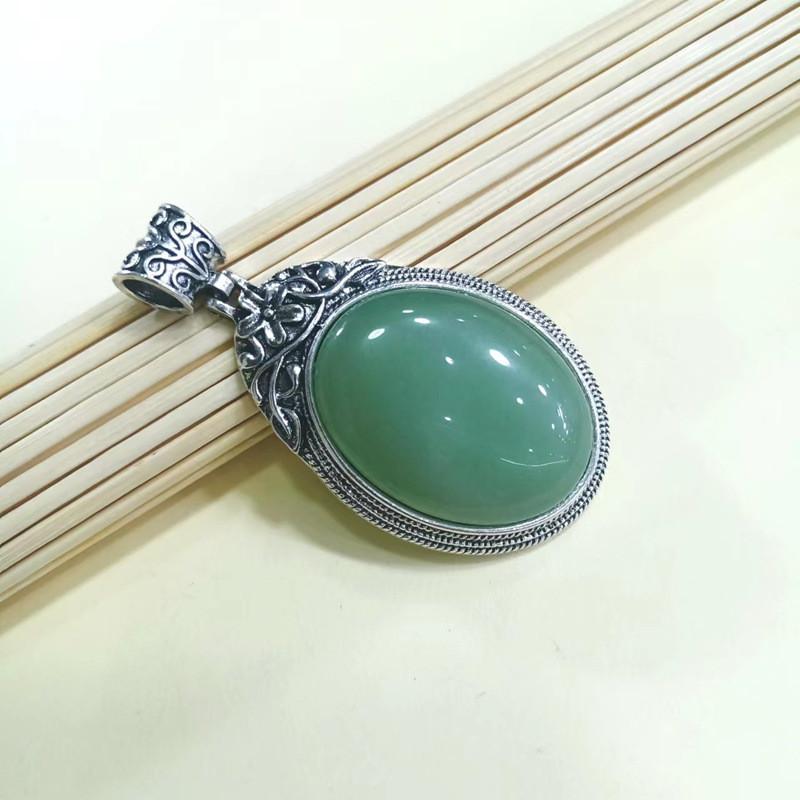 Geometric Gemstone Necklace Pendant With Embedded Semi Precious Stones For Fashion Jewelry Enthusiasts
