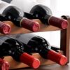 Wine Rack 8-Bottle 2-Tier Countertop Display Organizer Wine Rack Organizer for Friends Adults Men Women Enthusiasts Wedding