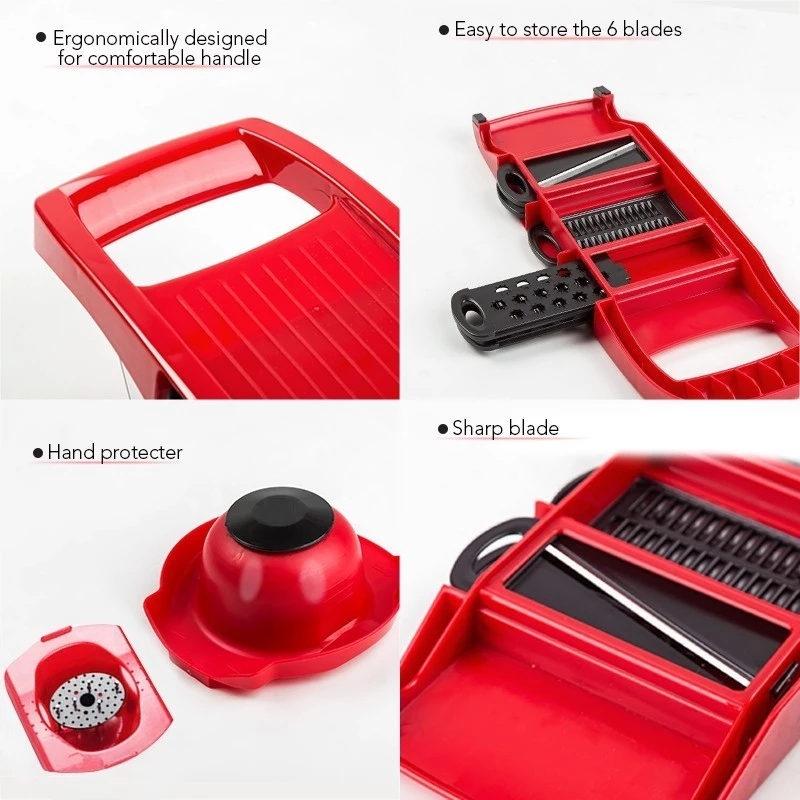 Vegetable Cutter Grater for Vegetables Slicers Shredders Multi Slicer Peeler Carrot Fruit 6 In 1 Gadgets Vegetable Cutting Tools