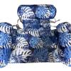Inflatable Floating Water Raft with Backrest – Pool Air Cushion Lounge Chair