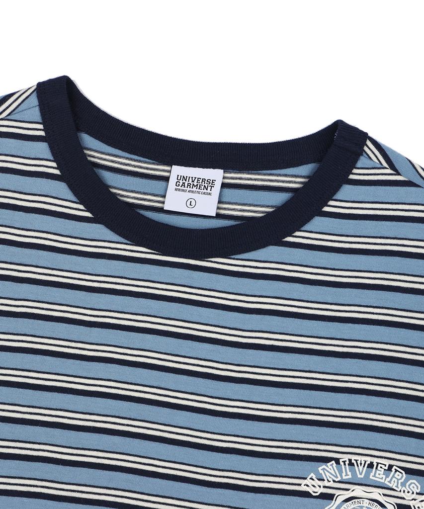 Yunibeoseugameonteu Ug Stripe Emblem T-Shirt_Light Blue