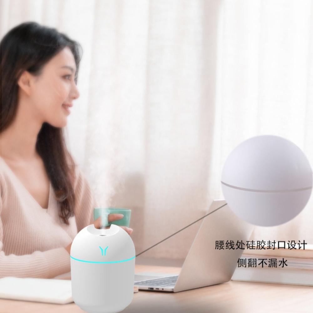 250ML USB Mini Air Humidifier Aroma Essential Oil Diffuser For Home Car Ultrasonic Mute Mist Maker Diffuser with LED Color Lamp