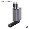 4 IN 1 Retractable Car Charger Fast Charge Cord Cigarette Lighter Adapter X4W3 100W USB Type C Cable  For IPhone Huawei Samsung