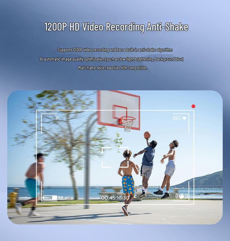 V03-T5 Smart Glasses: 800W Pixel Camera, Video Recording, Noise Reduction, AI Recognition, Real-time Translation