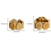 1PC Candle Holder Creative Tea Light Holder Rustic Home Decor Candlestick Holder Wooden Candle Cup Glass/Metal