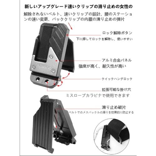 FFYGYNFDE Waist Bag, Nail Pouch, Spring-Locked Closure, Two-Tier Design, Tool Organizer with Detachable Tool Holder, Parts Storage, Tool Drop Preventi