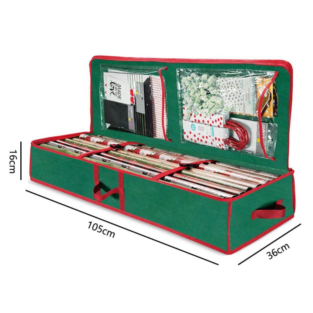 Oxford Xmas Ornament Organizer Washable Under Bed Storage Christmas Wrapping Paper Storage Bag